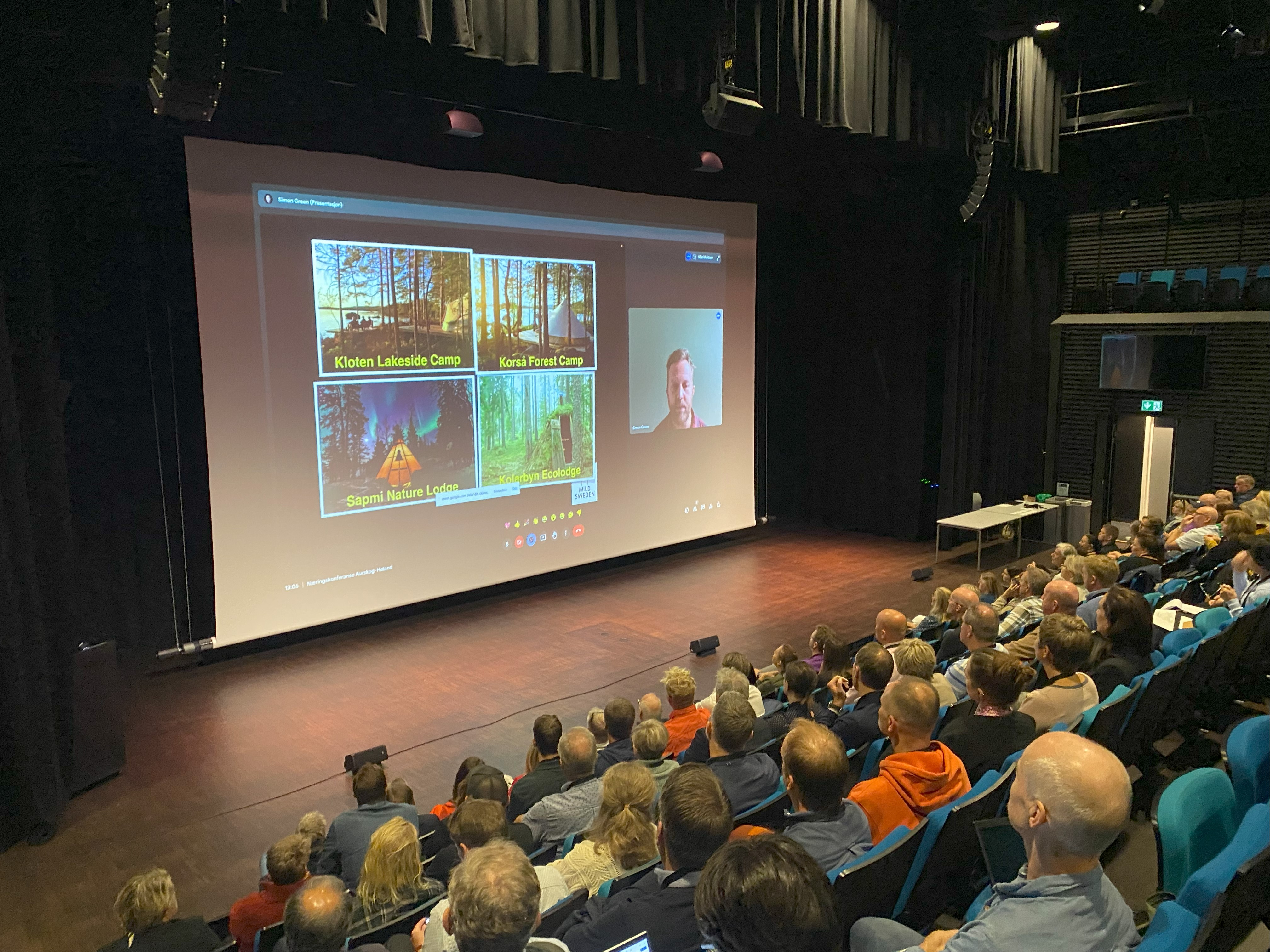 Foredrag over video på næringskonferansen